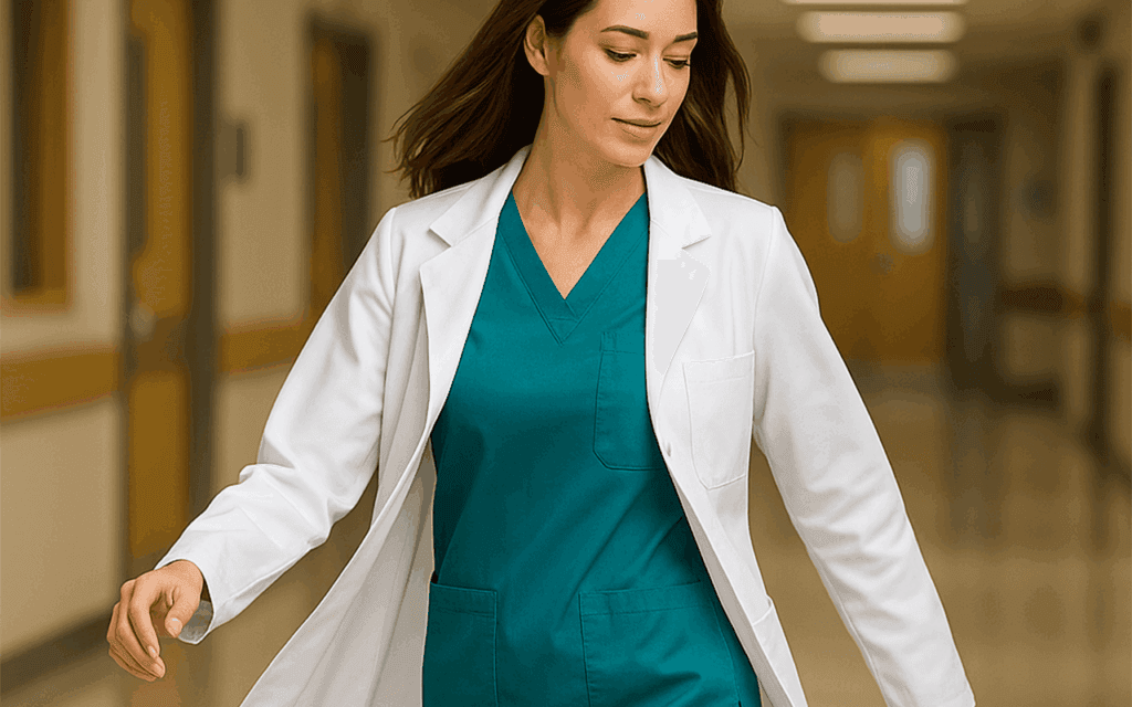 Ergonomie și libertate de mișcare: cum alegi corect un costum medical dama pentru ture lungi