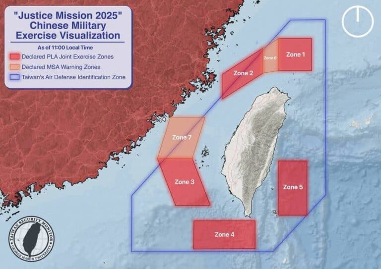 Marea Britanie avertizează China: exercițiile militare „Justice Mission 2025” duc Taiwanul spre escaladare