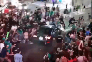 O automobil a accidentat suporterii mexicani la Cabo San Lucas