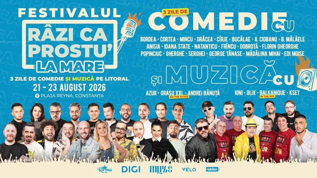 Festivalul „Râzi Ca Prostu’ la Mare” aduce zâmbete la Constanța