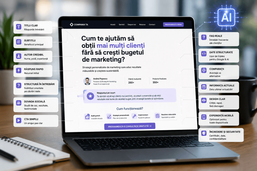 Rețeta site-ului de „un milion de dolari”: 14 elemente esențiale în era AI