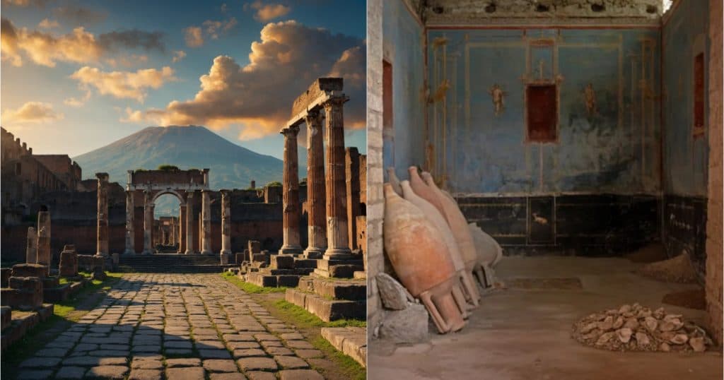 „Descoperirea secolului” în Pompeii dezvăluie modul în care trăiau cei înstăriți ai orașului antic și activitățile lor înainte de a fi victime ale erupției Vezuviului.