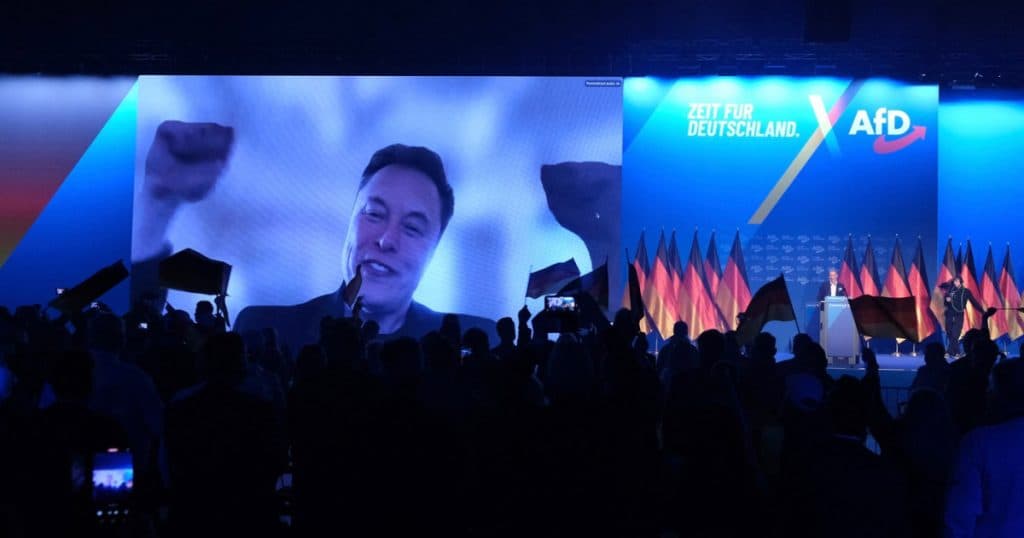 Elon Musk a transmis un mesaj la mitingul AfD de lansare în campanie, cerând extremiștilor să fie „mândri că sunt germani”.