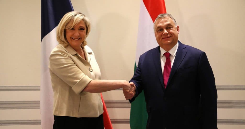 Marine Le Pen și Viktor Orban se întâlnesc la Madrid, la începutul lunii februarie, în cadrul primului summit al grupului „Patrioți pentru Europa”.