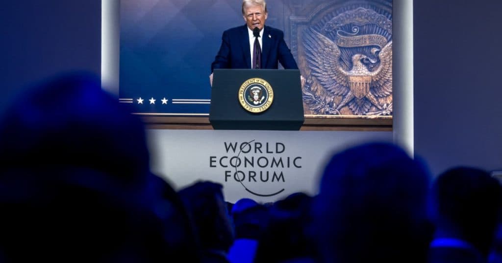 Mesajul lui Donald Trump pentru liderii reuniți la Davos: „America s-a întors și este deschisă pentru afaceri”