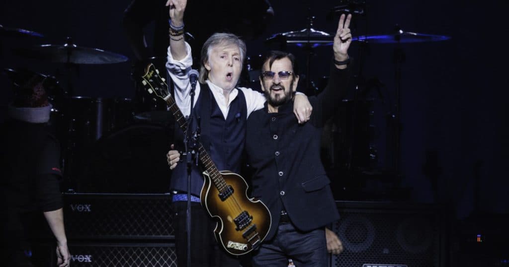 Ringo Starr și Paul McCartney s-au reunit pe scenă pentru a interpreta melodiile clasice ale Beatles.