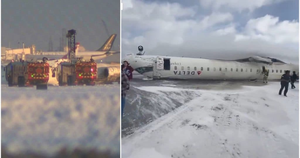 Informații despre prăbușirea avionului din Toronto: Cum au reușit toate cele 80 de persoane aflate la bord să supraviețuiască