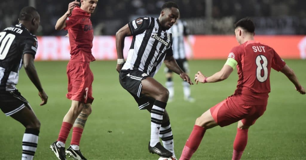 FCSB a câștigat cu 2-1 în fața PAOK, în prima manșă a play-off-ului pentru optimile Europa League.