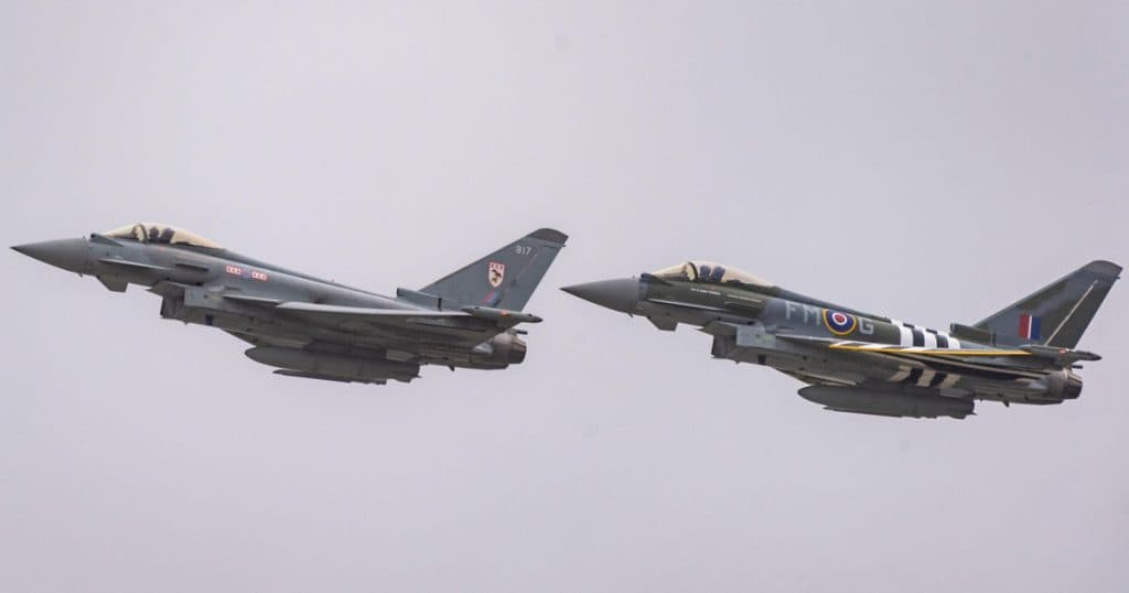 Marea Britanie ar putea desfășura avioane Typhoon în Ucraina în cadrul unei misiuni de menținere a păcii.
