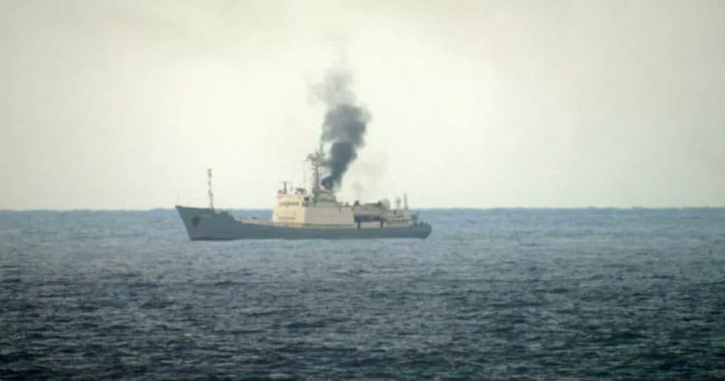 Un incident cu o navă spion rusească în apropierea coastei Siriei evidențiază haosul în care se află flota lui Putin în Mediterana.