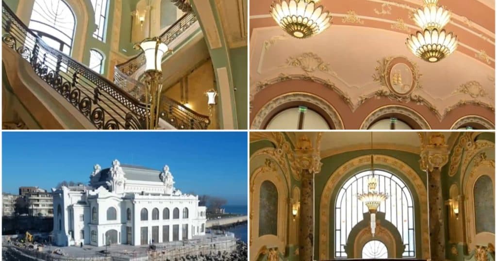 Cazinoul din Constanța și-a recăpătat strălucirea de altădată. Cum arată acum interiorul bijuteriei arhitecturale de la malul mării.