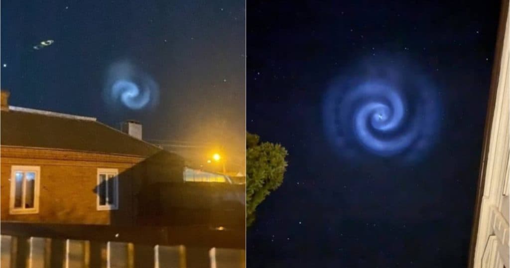 O spirală luminoasă „ca o galaxie în mișcare” a apărut din senin pe cerul nopții în mai multe țări din Europa. Care este cauza acestui fenomen?