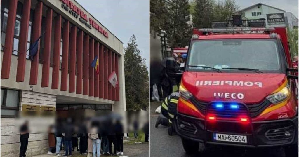 Bărbat afectat de monoxid de carbon într-o clădire a Universităţii Tehnice din Cluj. Aproximativ 170 de persoane au fost evacuate.