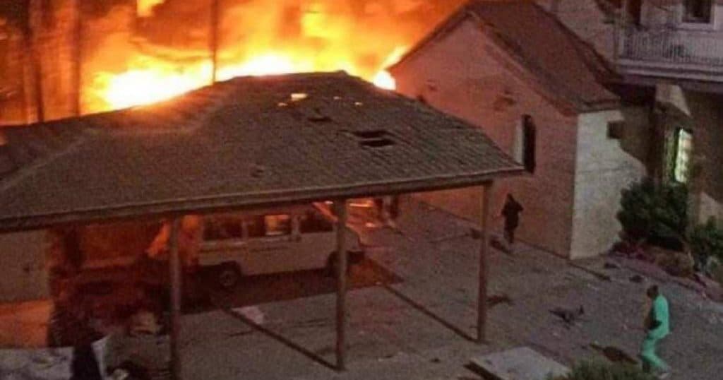 Două rachete israeliene au atacat un spital din Gaza, înainte de care a avut loc un apel telefonic.