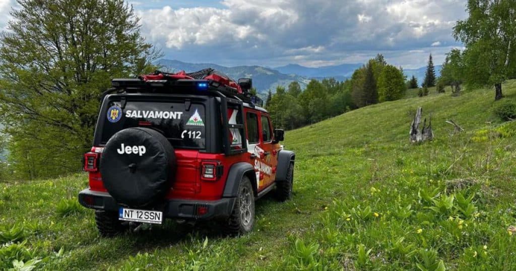 Acțiune de salvare a unui ucrainean prins în munți, în județul Maramureș.