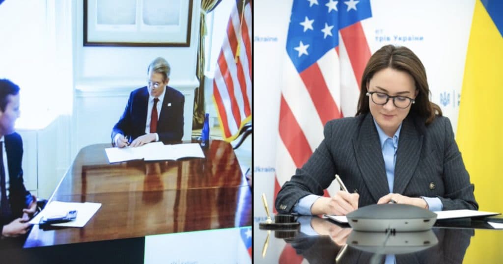 Kievul anunță semnarea unei ciorne a acordului referitor la minerale cu SUA.