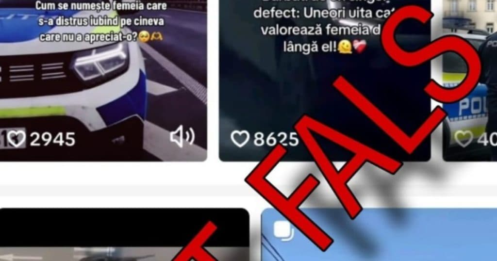 MAI semnalează existența pe TikTok a mai multor conturi false care pretind a reprezenta instituția sau polițiști.