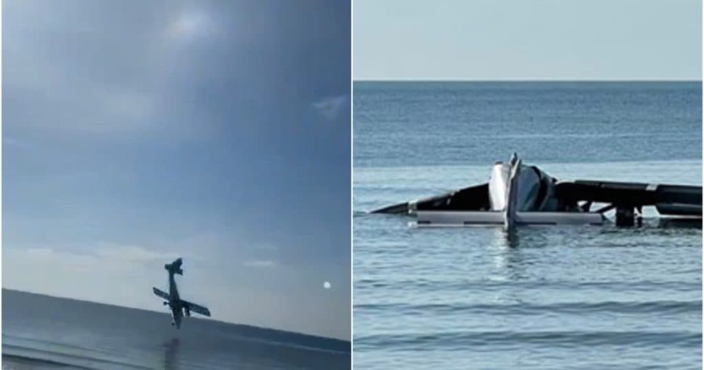 Momentul în care un avion al Poliției Thailandeze s-a prăbușit în mare, soldat cu moartea a șase persoane.