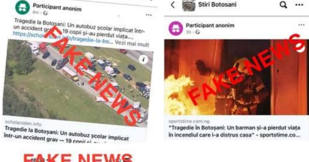 Atenționare ISU Botoșani: Informații false privind accidente grave, tragedii sau incidente în județ. Aceste evenimente nu s-au întâmplat.