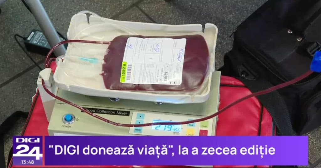 DIGI contribuie la salvarea de vieți. 350 de angajați din 28 de locații DIGI au donat sânge.