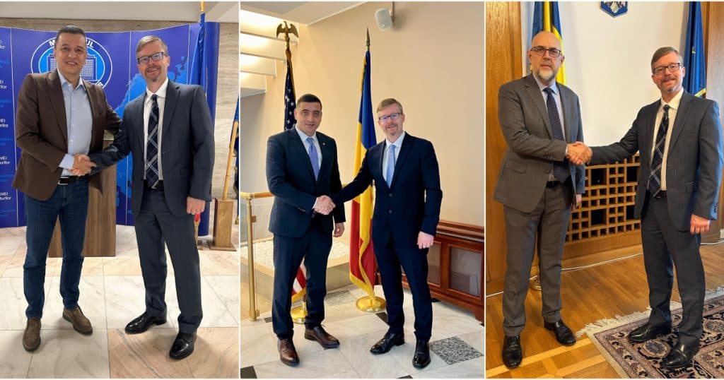 Însărcinatul cu afaceri al SUA, întâlniri cu liderii partidelor parlamentare. Mesajul lui George Simion