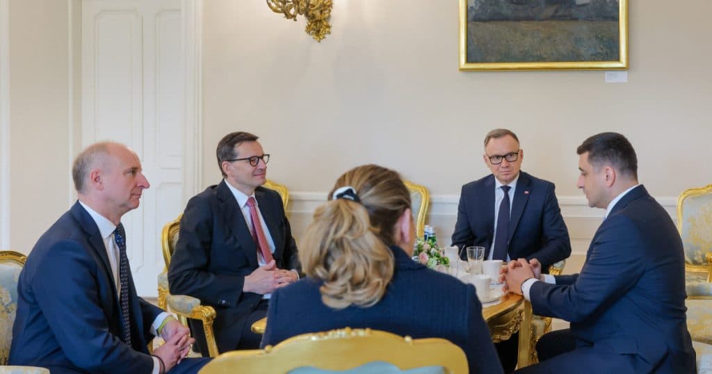 George Simion a avut o întâlnire cu președintele Poloniei, Andrzej Duda.