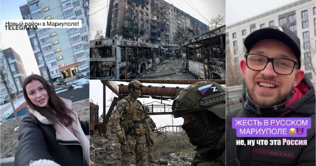„Orașul nostru rusesc”: Cum utilizează Rusia influencerii pentru a masca atrocitățile din Mariupol, după trei ani de ocupație