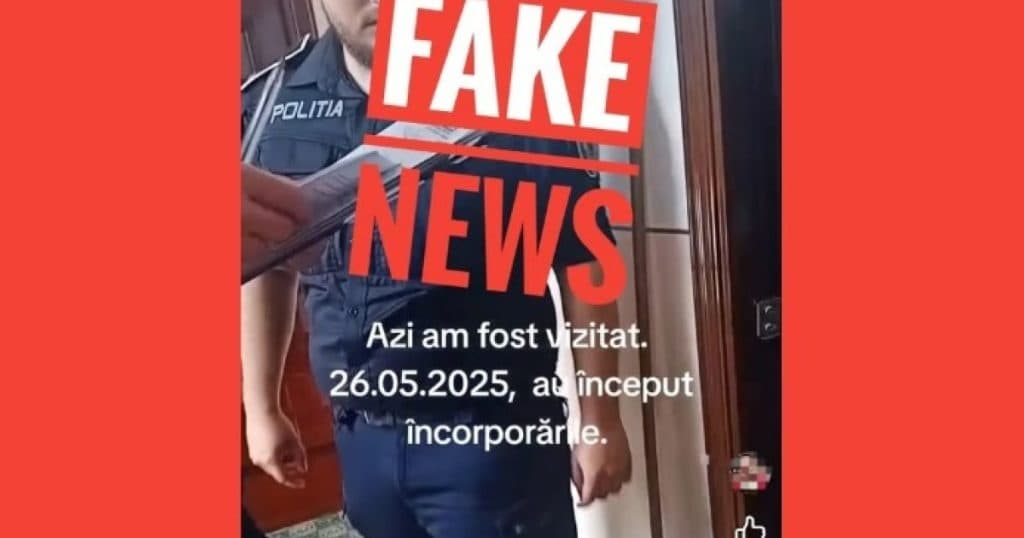 O altă informație falsă dezmințită de MapN: „Nu au început încorporările”