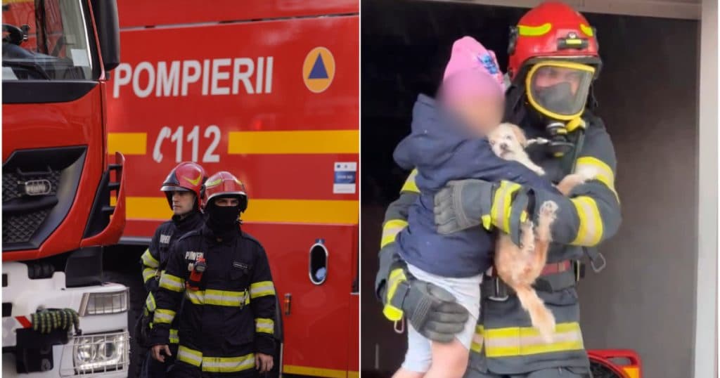 Incendiu puternic cu degajări mari de fum într-un bloc din Ploiești: 30 de persoane, printre care și copii, au fost evacuate.