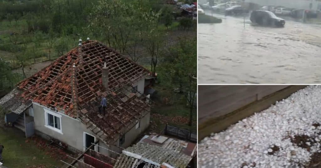 Vremea nefavorabilă a provocat distrugeri în țară: grindina și vijeliile au avariat sute de case și zeci de mașini, iar vântul a doborât numeroși copaci.