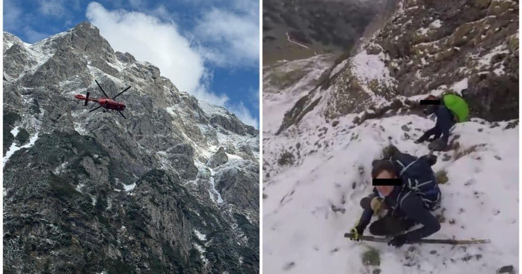 Traseele montane rămân periculoase. Avertismentul salvamontiștilor după ce patru turiști din Belgia au fost blocați în Bucegi