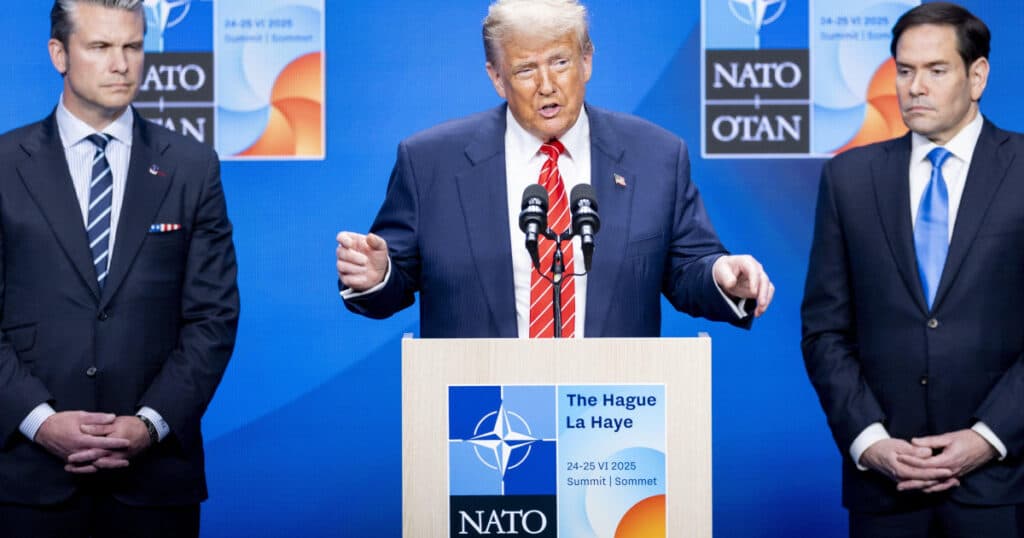 Donald Trump, declarații după summitul NATO de la Haga. Ce a afirmat președintele SUA despre apărarea Europei, Vladimir Putin și Iran.