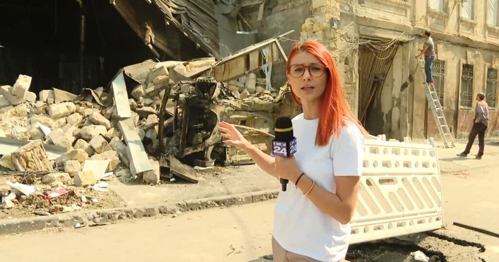 Imagini dramatice în urma bombardamentelor rusești asupra Odesei. Corespondență specială Digi24 din centrul războiului din Ucraina.
