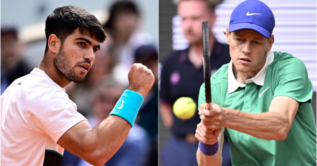 Finala Roland Garros: Jannik Sinner și Carlos Alcaraz se întâlnesc pentru prima dată într-un meci decisiv pentru un titlu de Grand Slam.