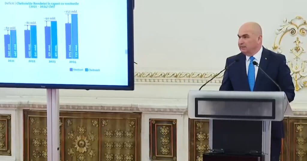 Conferință de presă cu Ilie Bolojan despre criza bugetară: „Avem un deficit foarte mare, presiunea este puternică”