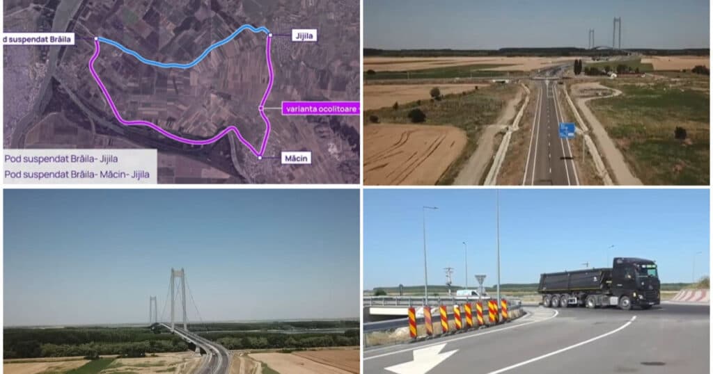 „Am așteptat doi ani ca să trecem”. Podul de la Brăila a fost deschis integral, după cinci reasfaltări și o hotărâre definitivă în instanță.
