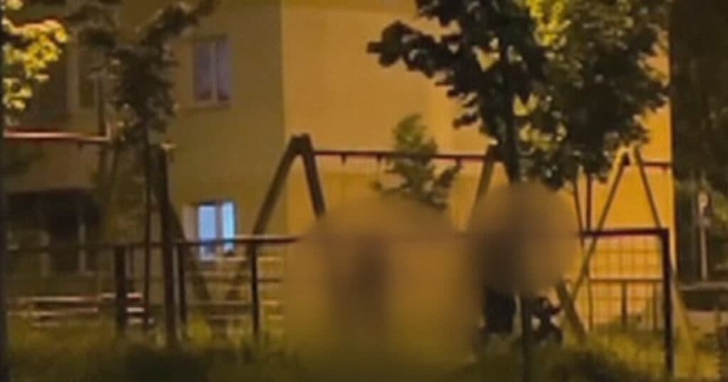 Scene șocante într-un parc din Brașov: femeie agresată de soț, în timp ce copilul plânge în leagăn. Agresorul a fost reținut.