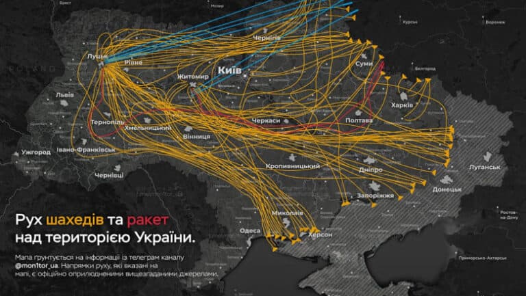 Cel mai amplu asalt rusesc asupra Ucrainei de la debutul conflictului: 741 de drone și rachete au fost lansate. Ce a spus Zelenski?