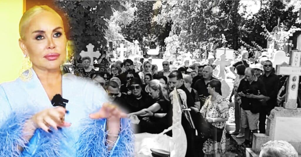 Vica Blochina a strălucit la înmormântarea soțului Irinei Loghin, atrăgând privirile tuturor! Designerul Florin Burescu comentează: „Decolteul era prea îndrăzneț, ar fi trebuit să poarte o eșarfă!”