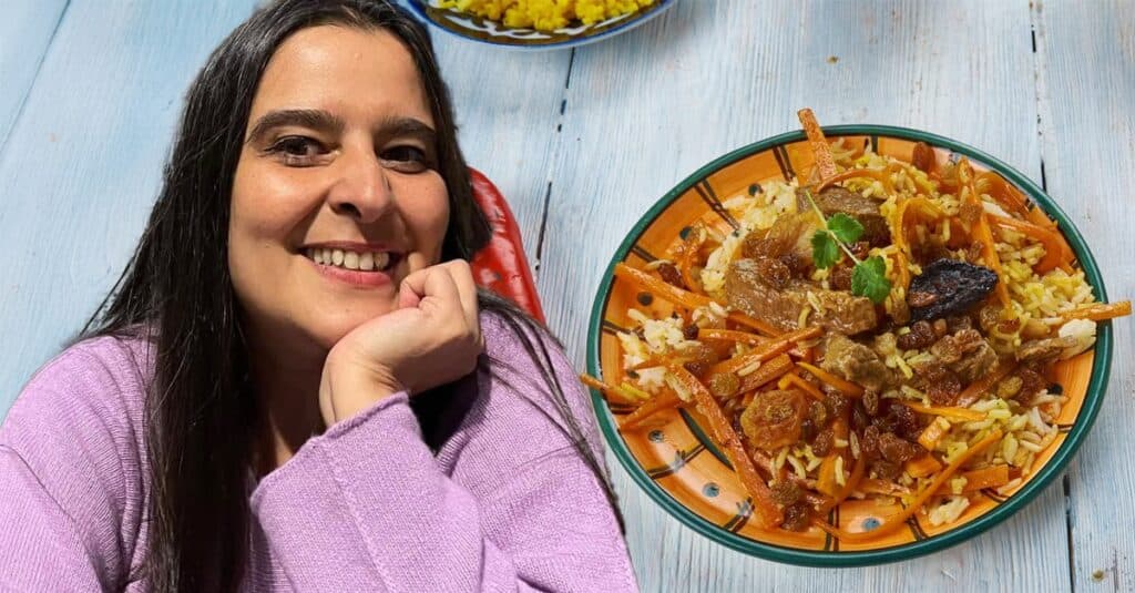 Secretele preparării Kabuli Palaw de către Nouria Nouri, tradiție din Afganistan adusă cu drag de tatăl ei: „Stafidele adaugă o notă unică.”