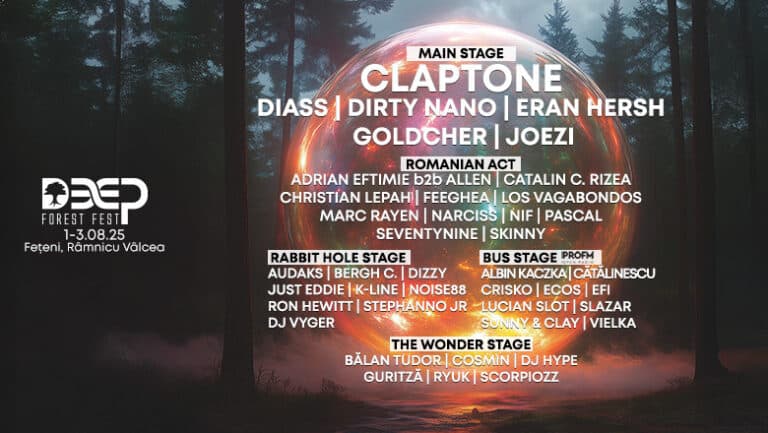 Festivalul Deep Forest 2025: o fuziune de muzică electronică, natură și spirit liber.