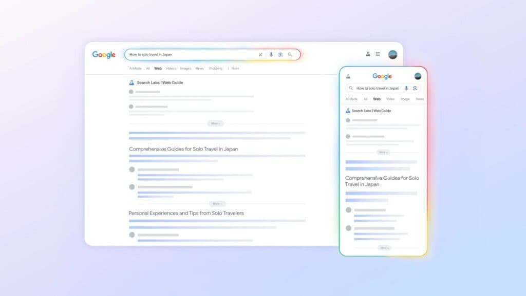 Noua experimentare a căutării Web View de la Google, organizată cu ajutorul inteligenței artificiale