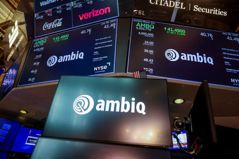 Ambiq, susținut de Kleiner Perkins, strălucește la debutul său pe piața bursieră