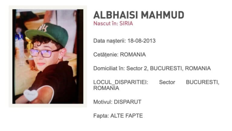 Alerte RO-Alert în București, după ce un băiat de 11 ani a dispărut miercuri.