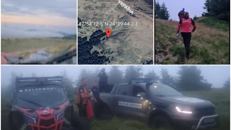 Șapte turiști ucraineni au fost salvați de echipele montane în Munții Maramureșului: un bărbat de 38 de ani se afla într-o stare gravă de deshidratare