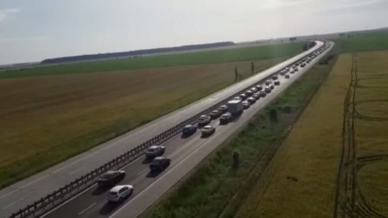 Restricții de circulație pe Autostrada A2 București – Constanța din cauza lucrărilor de întreținere.