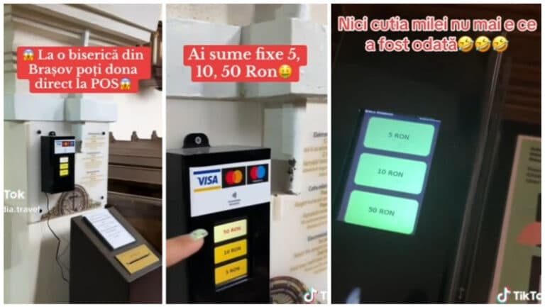 Revoluția digitală în lăcașurile de cult: Descoperă „cutia milei” care acceptă donații cu cardul, fenomen viral pe TikTok