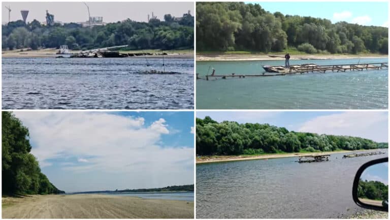 Scăderea alarmantă a Dunării dezvăluie epave germane din Al Doilea Război Mondial, surprinse într-un peisaj fascinant.