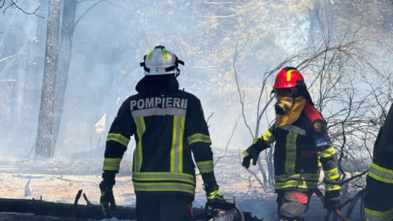Pompierii români desfășoară o misiune de salvare în Franța, utilizând toate resursele disponibile pentru a stinge un incendiu devastator.