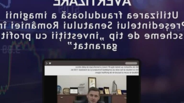 Atenție la înșelătorii: Chipurile președintelui Senatului și ale unei bănci de top sunt folosite pentru a susține o schemă piramidală